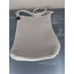 The Sak Crochet Medium‎ Shoulder Hand Bag Purse Ivory Cream
